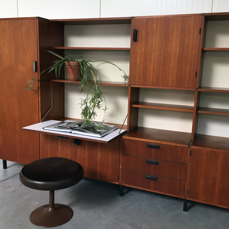 afstuderen bijnaam Miniatuur Pastoe wandmeubel ´60 Cees Braakman - SMUK collectables, vintage design  furniture